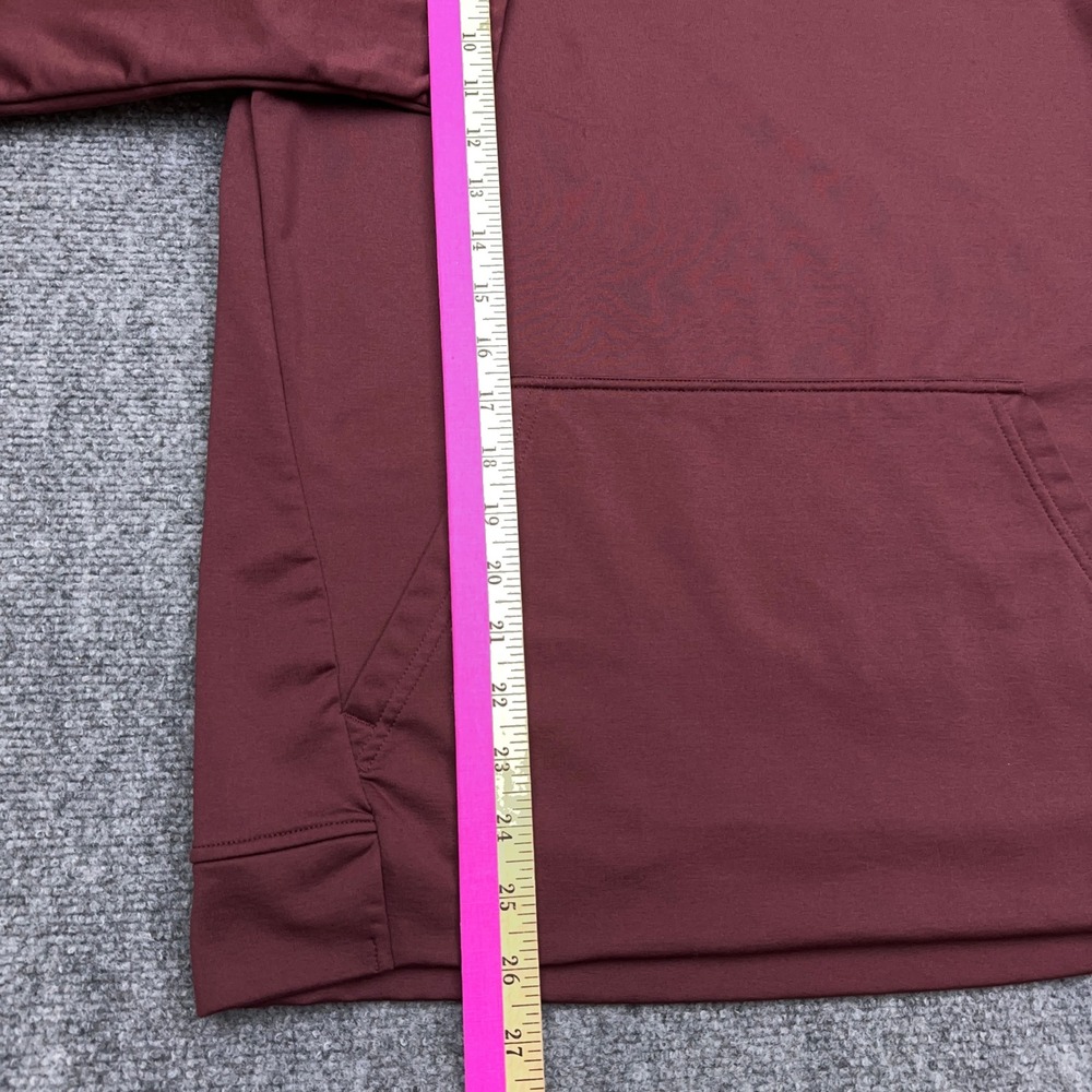 UNRL Crossover Hoodie Men's Small Burgundy Wine Athletic Pullover Sweatshirt - Picture 10 of 11